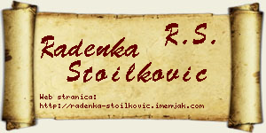 Radenka Stoilković vizit kartica